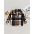 thumbnail image 4 of Bagilaanoe Little Boy Hooded Jacket Plaid Long Sleeve Shirts Shacket with Pockets 3T 4T 5T 6T 7T Kids Fall Casual Outwear, 4 of 9