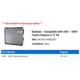 thumbnail image 2 of Radiator - Compatible with 2001 - 2004 Toyota Sequoia 4.7L V8 2002 2003, 2 of 2