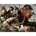 thumbnail image 2 of Rubens, Peter Paul 14x12 White Modern Wood Framed Museum Art Print Titled - Hippo Hunt, 2 of 4