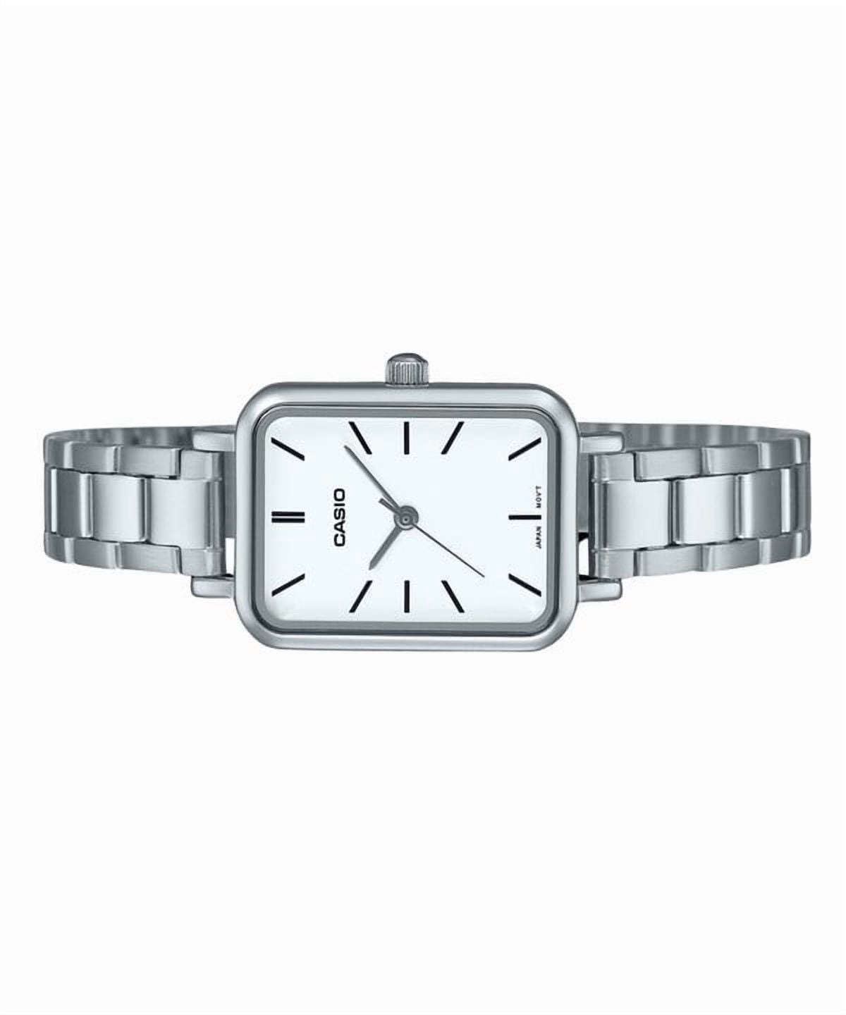 Casio Women’s Silver Watch with White Dial - LTP-V009D-7EUDF