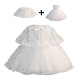 thumbnail image 6 of TAmten Baby Girl Bowknot Flower Dresses Dress Infant Toddler Flower Girls Tulle Gown Wedding Birthday(White,18-24 Months), 6 of 6