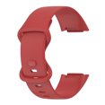 thumbnail image 2 of Pulsera pequeña de silicona Correa de reloj inteligente suave para Fitbit Charge 5 (rojo), 2 of 7