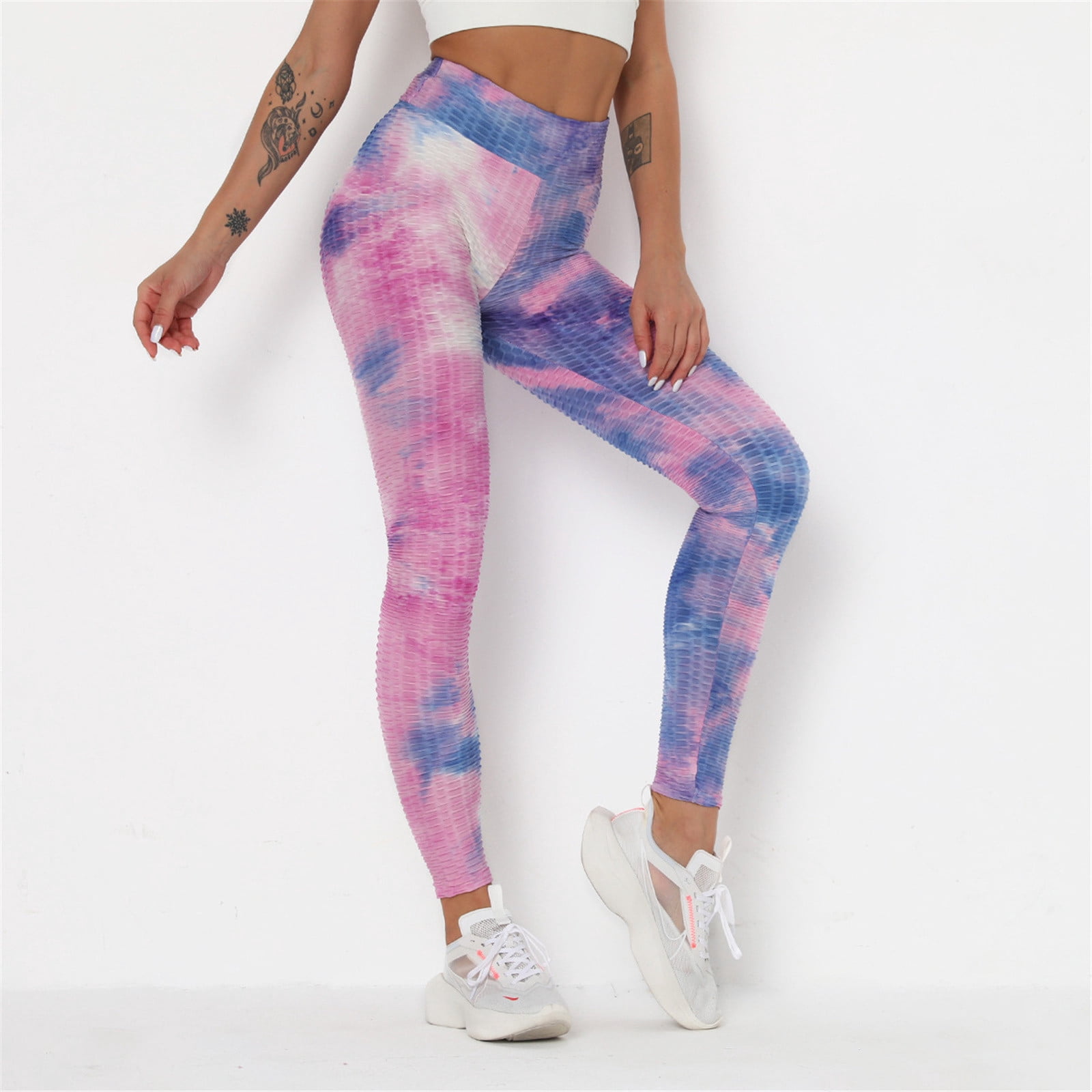 Workout Leggings Textured Booty Tights 