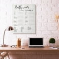 thumbnail image 2 of Bathroom Word Scramble Fun Family Word Design Super Oversized Stretched Canvas Wall Art by Daphne Polselli, 2 of 6