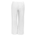 thumbnail image 5 of IWRICH Sequin Pants for Women Low Rise Sparkly Glitter Wide Leg Disco Pants Party Dance Bottoms Wave Outfits White S, 5 of 5