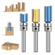 thumbnail image 1 of Broca de enrutador recta, 3 piezas 1/4" Brocas de enrutador de madera de carburo, brocas de enrutador de acabado al ras estampadas, herramienta de corte con cojinete superior para carpintero Diy Kuyhfg Bienvenido a Kuyhfg, 1 of 5