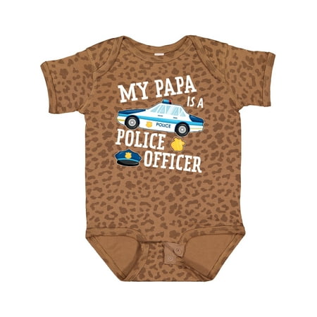 

Inktastic My Papa is a Police Officer Gift Baby Boy or Baby Girl Bodysuit