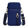 thumbnail image 1 of Bolso bandolera pequeño para móvil para mujer, bolso bandolera para móvil, bolso para móvil para llevar a todas partes, bolso para móvil con bandolera, para mujer azul oscuro, 1 of 5