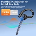 thumbnail image 3 of New Bee M54 Bluetooth Headset, Single Ear Wireless Earpiece with 500mAh LED Digital Charging Case, 3 of 13