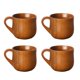 thumbnail image 1 of Taza de Cerveza japonesa perfecl de madera de azufaifo artesanal reutilizable 4 piezas, 1 of 8