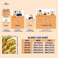 thumbnail image 4 of Blanket Chicken Nuggets Fried Throws Gift for Kids Boys Girls Plush Lightweight Sheet Funny Food Stuffed Super Soft Flannel Blankets Men Women Bedding for Party Couch Bed-50"x40" Poster for Toddler, 4 of 5