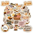 thumbnail image 5 of 35pcs Colorful Turkey Stickers Autumn Gratitude Stickers Harvest Thanksgiving Stickers for Laptops Notebooks Suitcases, 5 of 9