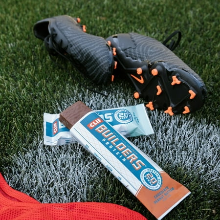 CLIF BUILDERS Protein Bars Chocolate Flavor, Plant Protein, Gluten Free Bars, 12ct