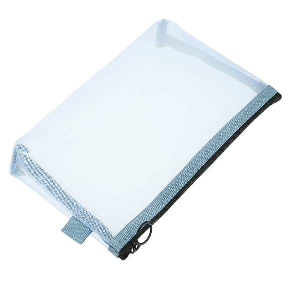 1 Pc Bolsa de Cosméticos Conveniente para Mujeres para Viajes de Camping, Negocios y Gimnasio, Malla de Nylon Azul-L