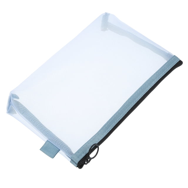 1 Pc Bolsa de Cosméticos Conveniente para Mujeres para Viajes de Camping, Negocios y Gimnasio, Malla de Nylon Azul-L