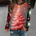 thumbnail image 2 of Enjoytime Christmas Sweatshirt for Women Print Crewneck Long Sleeve Pullover Tops Xmas Holiday Casual Sweatshirts, 2 of 5