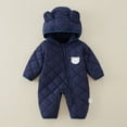 thumbnail image 2 of Kogui Snowsuit Baby Boy Toddler Snowsuit Baby Winter Clothes Boy Girl Snow Wear Size 18 24 Months (Navy,18-24 Months), 2 of 4