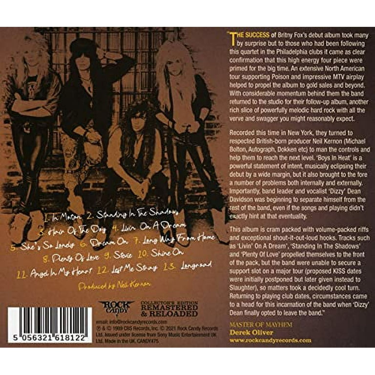 Britny Fox - Boys In Heat - Music & Performance - CD Britny Fox - Boys In Heat - Music & Performance - CD