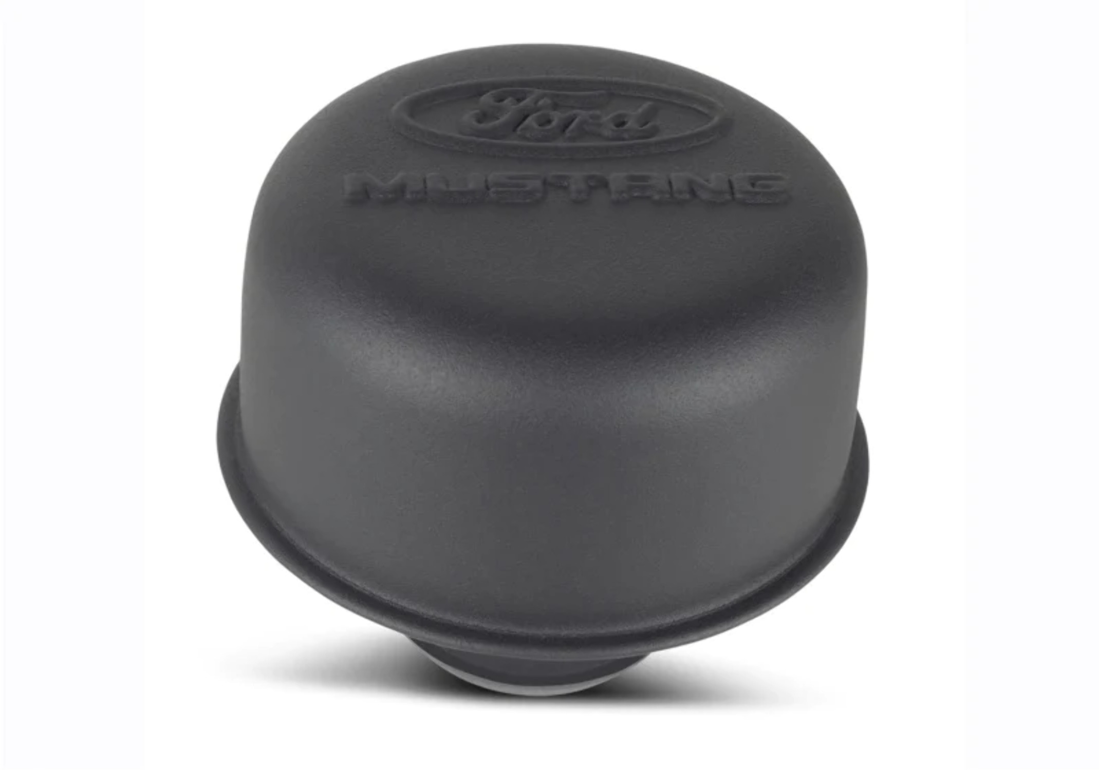Black Steel Breather W/Ford Mustang Logo