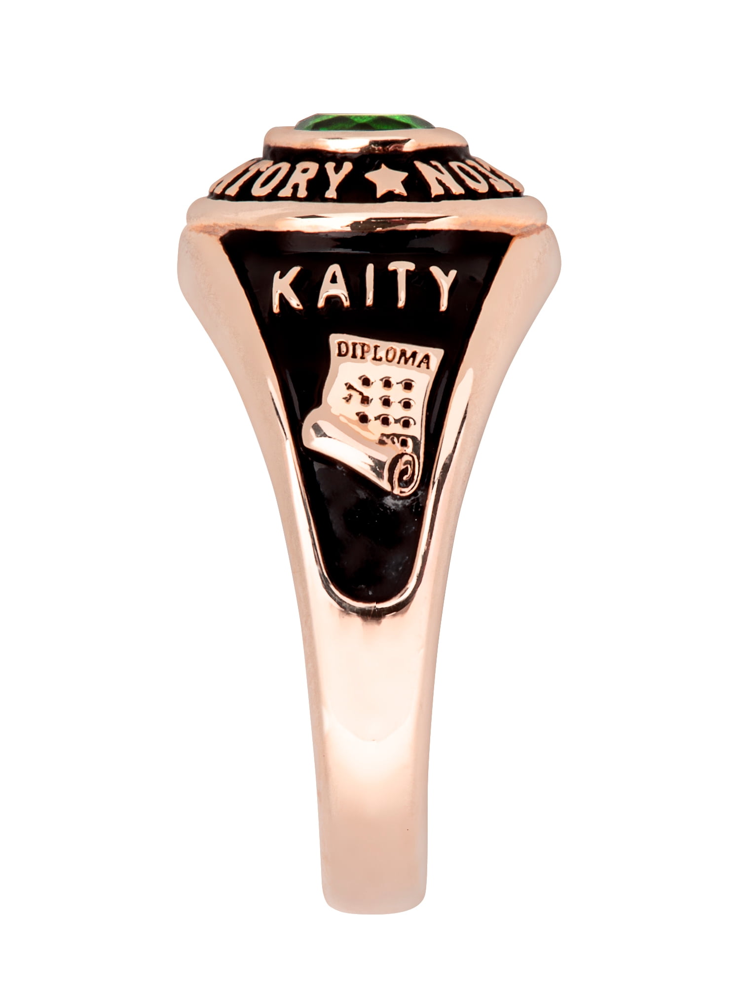 Order Now for 2025 Graduation, Freestyle Women's Round Birthstone Class Ring, Personalized, High School or College