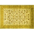 thumbnail image 1 of Ahgly Company Machine Washable Indoor Rectangle Persian Yellow Traditional Area Rugs, 2' x 4', 1 of 4