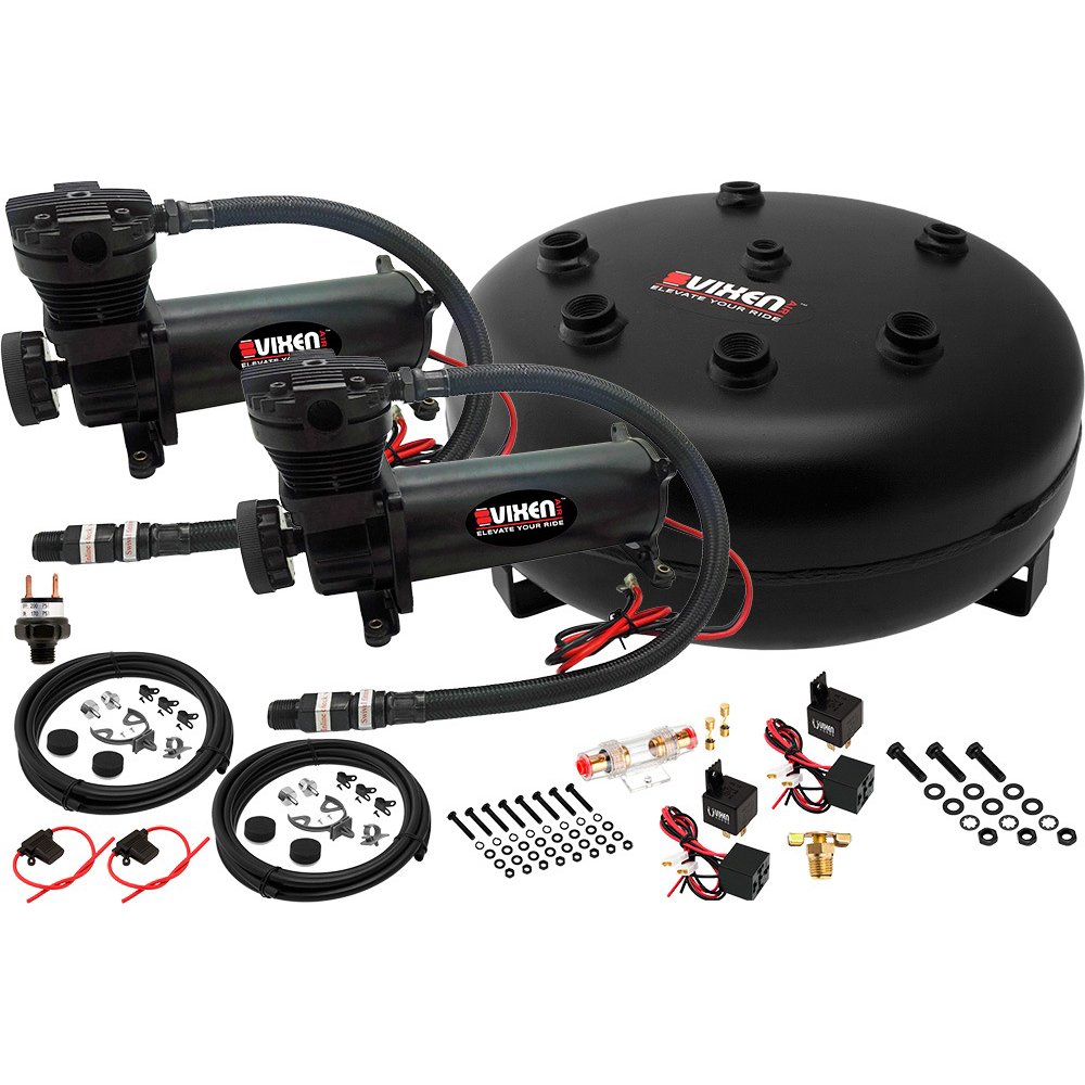 Vixen Air Suspension Kit for Truck/Car Bag/Air Ride/Spring. On Board System Dual 200psi
