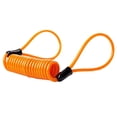 thumbnail image 2 of SPRING PARK 120cm Motorcycle Motorbike Security Disc Brake Lock Spring Reminder Cable Coil, 2 of 7