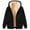 Black_1, variant on Lenago Fleece Jacket Men Plus Size Winter Long Sleeved Cardigan Pockets Warm Plush Hooded Jacket Fleece Sweater Coat Coat for Men