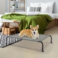 thumbnail image 5 of Veehoo Outdoor Elevated Dog Bed, Cooling Raised Pet Dog Cot with Washable Mesh, Medium, Black Silver, 5 of 8