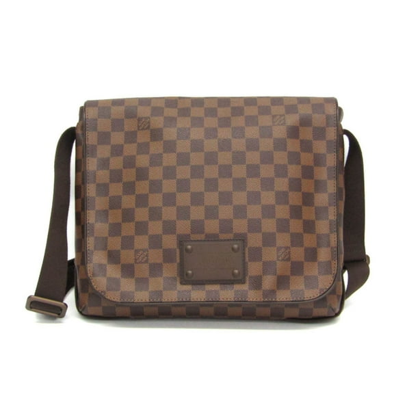 Pre-Owned Louis Vuitton Damier Brooklyn MM N51211 Men,Women Shoulder Bag Brown,Ebene (Good)