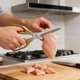 thumbnail image 2 of Heavy Duty Kitchen Shears for Poultry Meat and Seafood Preparation with -Function Design, 2 of 4