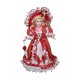 thumbnail image 1 of Figuras de en miniatura para casa de muñecas, señora con vestido y sombrero, 40cm, muñeca de cerámica para adorno de regalo, decoración de c Rojo, 1 of 8