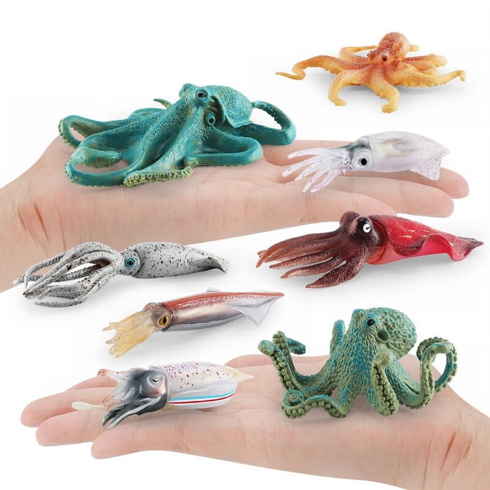 Figurine De Poulpe Réaliste – Décor Marin, Animaux Marins, Modèle Détaillé