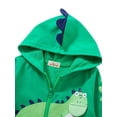 thumbnail image 3 of KARLSITEK Toddler Boys Jacket Cartoon Dinosaur Animal Zipper Packaway Spring Autumn Hoodies Coat for Kids, 3 of 6