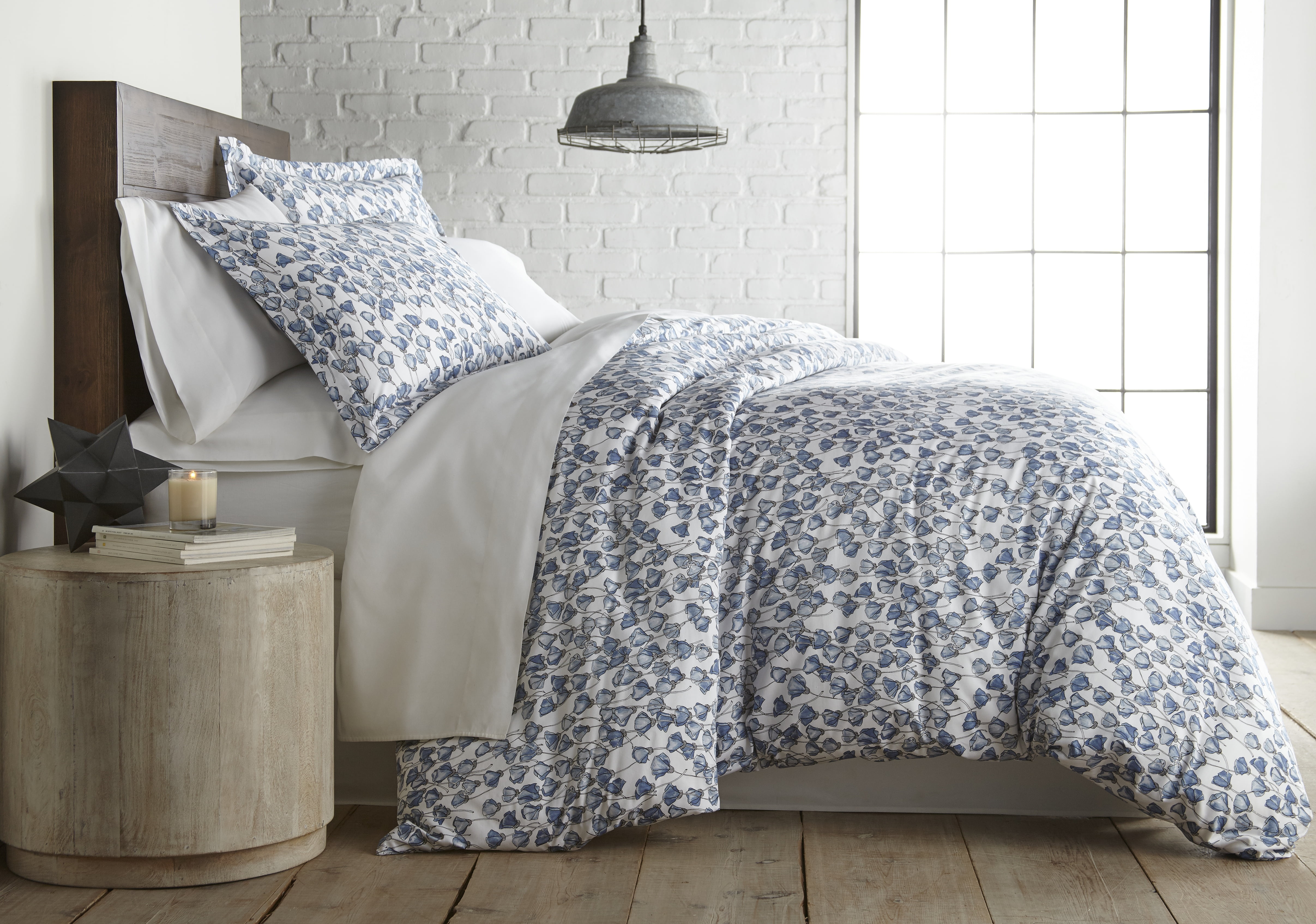 Forevermore Collection 100 Percent Cotton Sateen Printed Duvet Cover Set