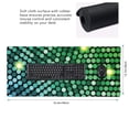 thumbnail image 2 of Hirioo Green Disco Lights for Mouse Pad ,Anti-Slip Base, Durable Stitched Edges, Perfect for Gaming, Office, and Home Use,16x35.5in, 2 of 9