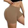 thumbnail image 4 of INSPIRE CHIC Women's Slimming Waist Butt Lifter Control Panties Workout Sport Running Shaper Short S Khaki, 4 of 6