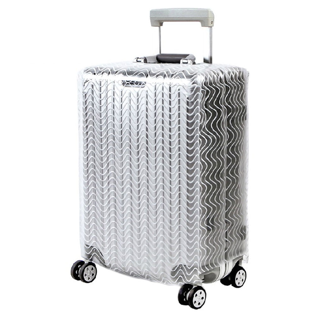 PVC Transparent Stone Wave Strawberry Luggage Trolley Wateproof