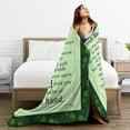 thumbnail image 6 of Irish Blessing Blanket St. Patrick''s Day Throw Blankets for Couch Sofa Positive Encourage Gift for Friends 50x60 Inches, 6 of 6