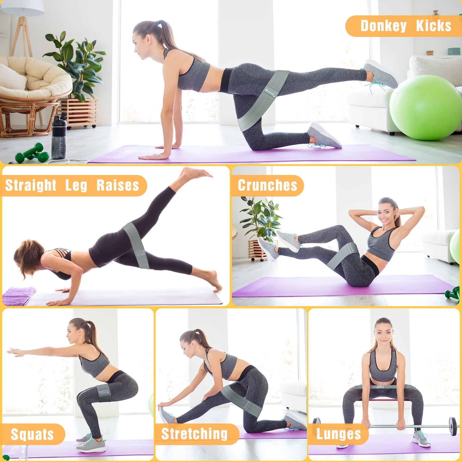 Resistance bands for bum sale