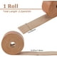 thumbnail image 2 of Rollo de correa de cuero marrón oscuro mate de 79" de largo y 1" de ancho, tiras de cordón de cuero plano de 2 mm de grosor, para cinturón, cordón trenzado de cuero de una sola cara., 2 of 9