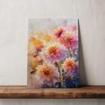 thumbnail image 5 of Dahlia Flower Canvas Wall Art 8x12 inches - French Cottage Dahlia Flower Floral Wall Art Vintage Canvas Decor, 5 of 5