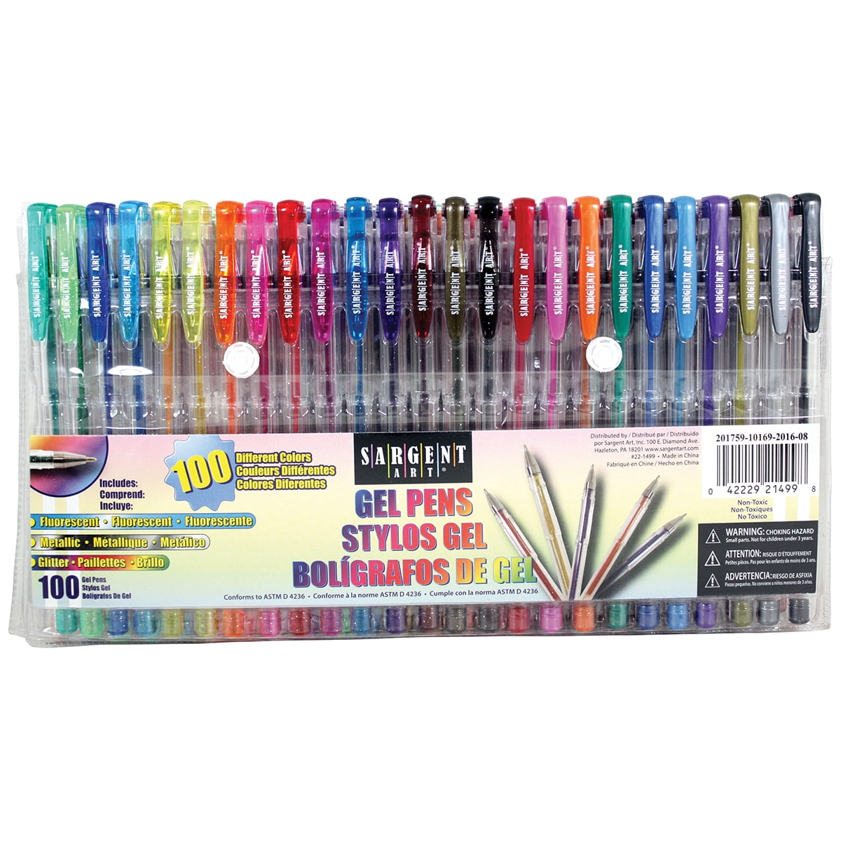 100 gel pens