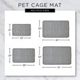 thumbnail image 2 of Tapis de Cage Gris à Rayures X-Large, 2 of 6