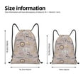 thumbnail image 3 of Kuqiui Safari Animals Print Drawstring Backpack Drawstring Bags,Draw String Back Bag Drawstring Bags for Sports,Gym,Travel,Swimming,Beach, 3 of 8