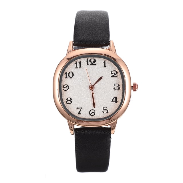 Retro Style Women Watch Decorative Wristwatch PU Strap Watch Quartz Ladies Watch