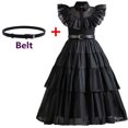 thumbnail image 1 of Disfraces de película Wednesday para niñas, disfraz de princesa de cumpleaños, disfraces de fantasía negra para Halloween, Carnaval, vestidos de Cosplay para niños, 1 of 4