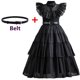 thumbnail image 1 of Disfraces de película Wednesday para niñas, disfraz de princesa de cumpleaños, disfraces de fantasía negra para Halloween, Carnaval, vestidos de Cosplay para niños, 1 of 4