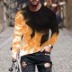 thumbnail image 1 of Amzcrzy - Sudadera Para Hombre, Diseño De Halloween, Informal, De Manga Larga Y Cuello Redondo, Color Amarillo, Talla 2Xl, 1 of 3