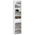 thumbnail image 1 of HOMCOM Armoire de Rangement Multimédia, Étagère à DVD à 9 Niveaux avec 6 Tablettes Ajustables, 1 of 10